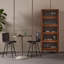 Diaw Swivel Upholstered Stool with Metal Frame-446288276-446288282