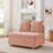Convertible Sleeper Sofa Chair Adjustable Backrest Recliner with Pullout Sofa Bed-1106610109