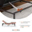 Lit réglable Zero Gravity avec matelas hybride 12 po, massage, télécommande sans fil, contrôle des applications, Zero Gravity, éclairage sous le lit, ports USB et Type C des deux côtés-87128692