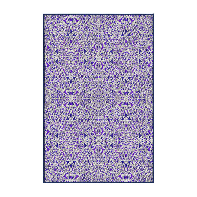 Damask Indoor Rug, Rectangle 8' x 10'