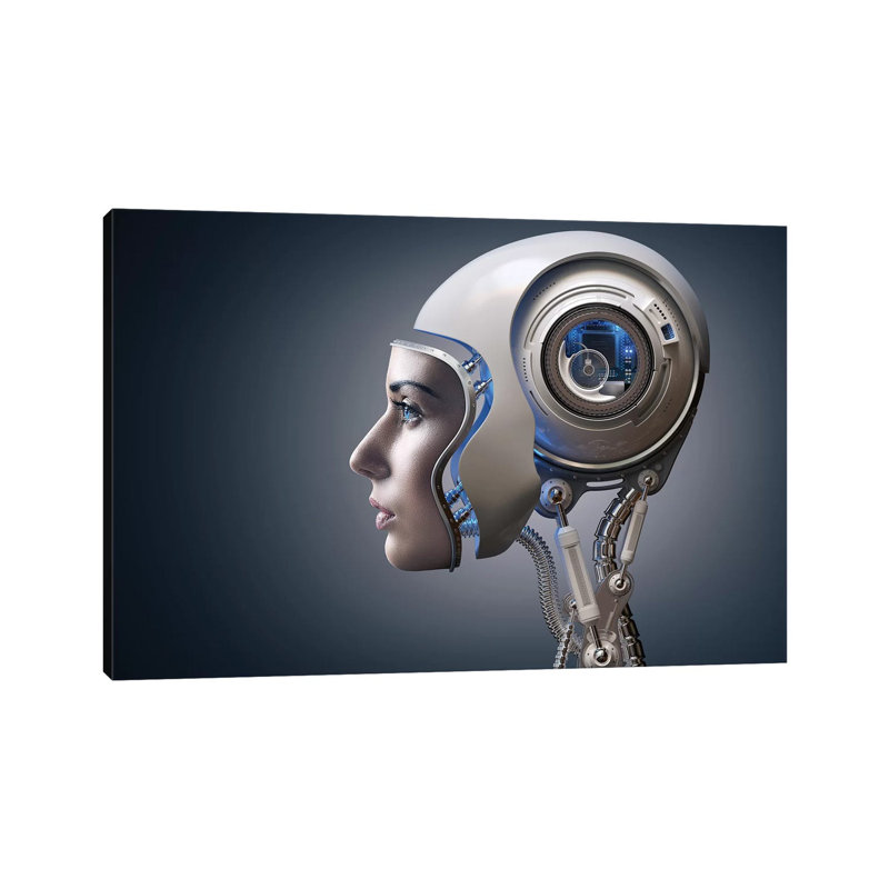 Next Generation Cyborg by Johan Swanepoel - Wrapped Canvas Print, 20.32cm H x 30.48cm W