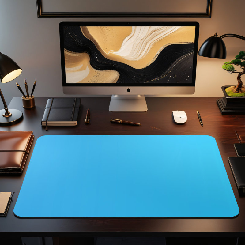 Polyester Desk Pad, 31.5x15.5