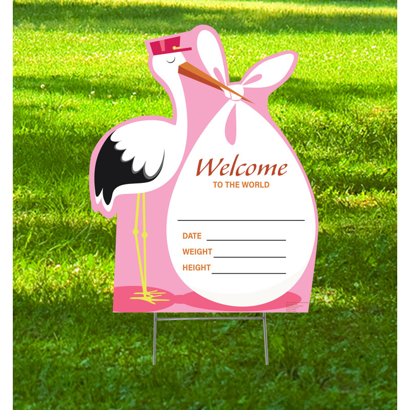 New Baby Standup en carton, Rose