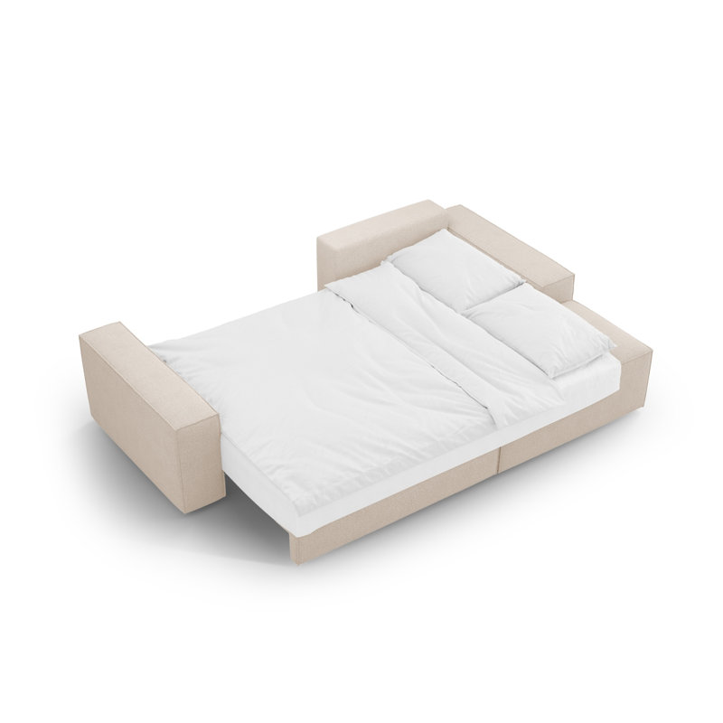 Alisbha Boucle Sofa Bed, Beige