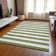 Washable Striped Indoor / Outdoor Rug