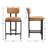 Modern Upholstered Counter Stool With Backrest, Beautiful Low Barstool For Kitchen Island, Bar And Counter-1691899666