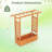 1 PCS Wooden Raised Garden Bed with Trellis & Hanging Roof, Drainage Holes for Plants-581471871