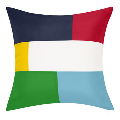Housse et insert de coussin carré d'extérieur pour l'intérieur et l'extérieur Nautical Collection