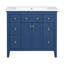 Meuble-lavabo simple 36 po avec plateau en bois manufacturé Trienette-1099340388