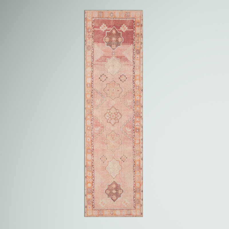 Rhode Polyester Machine Washable Performance Rug, Runner 2'6" x 10'