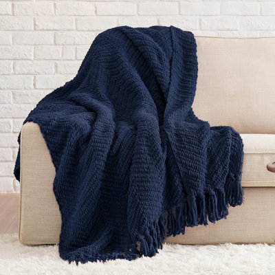 Cozy Winter Collection Bedsure Knit Woven Blanket