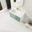 36 '' Wall-Mounted Bathroom Vanity With Ceramic Sink, Bathroom Vanity With Soft Close Door