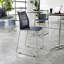 Tabouret de bar empilable avec dossier ventilé et repose-pieds intégré-112818890-112818891-112818893