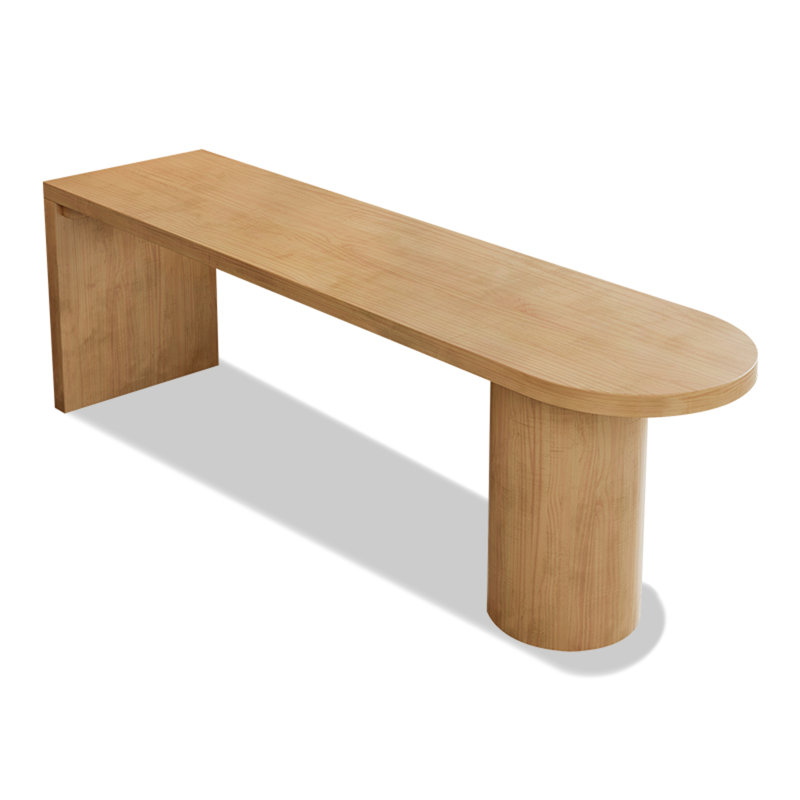Ensemble de bureau double en bois massif, H 29,53 po x l 70,87 po x P 23,62 po