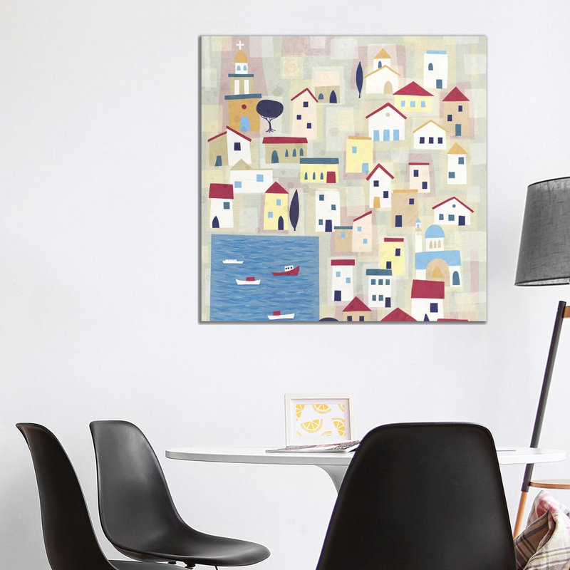 Halki 1 Piece Wrapped Canvas Wall Art, 93.98 cm H x 93.98 cm W x 3.175 cm D