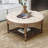 Button Tufted Ottoman Coffee Table-1877307089