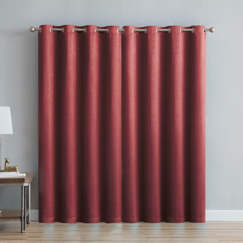 Rideau occultant Agnes, L 52 po x H 84 po, Rouge