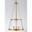 3-Light Kitchen Island Pendant Light With Tapered Glass