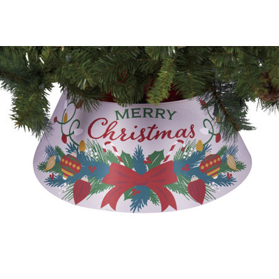 Collier d'arbre en tissu Merry Christmas