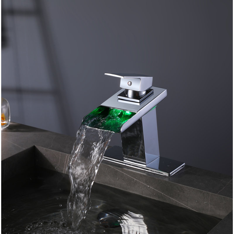 Single-Hole Single-handle Bathroom Faucet with Drain Assembly