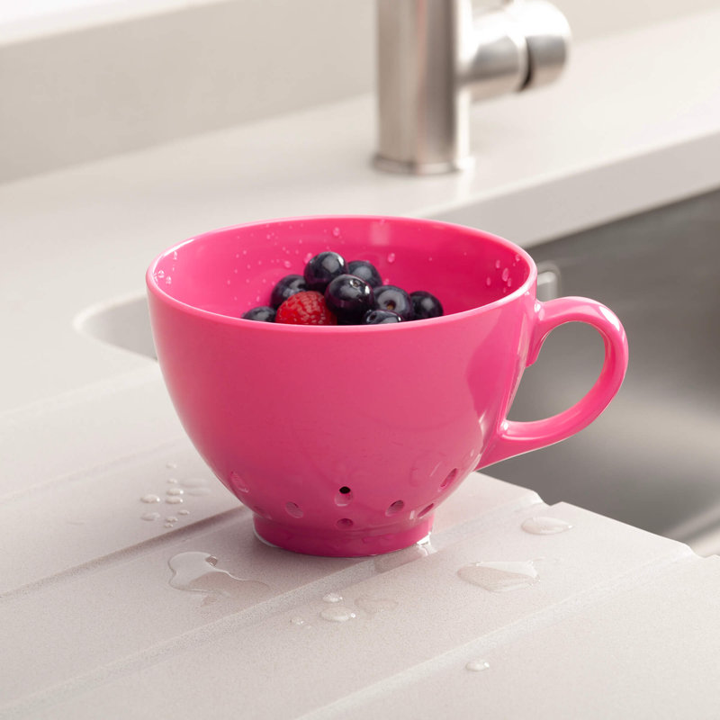 Keep it Handy Berry Cup Colander, 10cm, Neon Pink