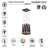 9 - Light LED Cluster Pendant