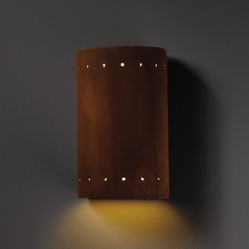 Plafonnier encastré d'extérieur Rossleigh, Non, Vraie rouille, H 9,5 po x l 5,25 po x P 4,5 po