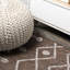 Tapis d'intérieur / extérieur brun / beige Refik-1894483832