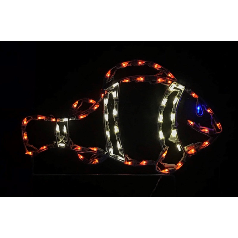 Clownfish Nautical Holiday Lighted Display