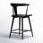 Enzo Solid Wood Curved Splat Back Counter Stool