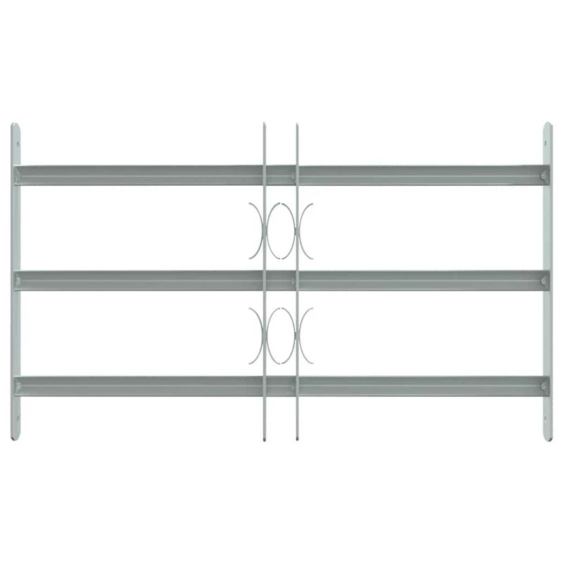 Grille de sécurité réglable pour fenêtres, 3 barres transversales de 19,7 po à 25,6 po