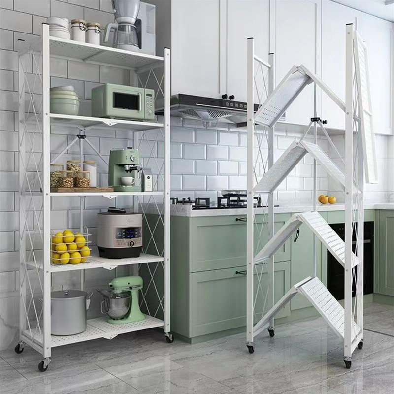 71.5cm W Metal Shelving Unit with Wheels