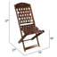Chaise pliante décorative en bois de rose Loon Peak®