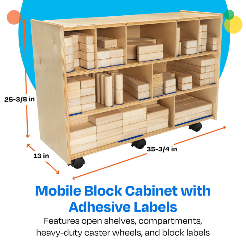 Étagère à 9 compartiments mobile block