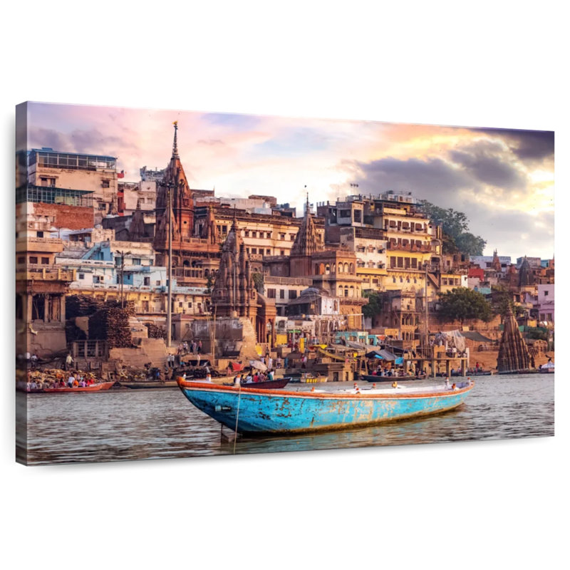 Lilie Scenic Manikarnika Ghat, 34" H x 51" W