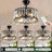 Zhayden 18“ Remote Control 3-Speed Ceiling Fan Light with Timer Function