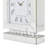 Roman Numeral Mechanical Tabletop Clock in Silver