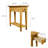 Solid + Manufactured Wood Narrow Chairside Table-301589552