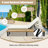 Patio 5-Position Adjustable Chaise Lounge with Side Table-123818046