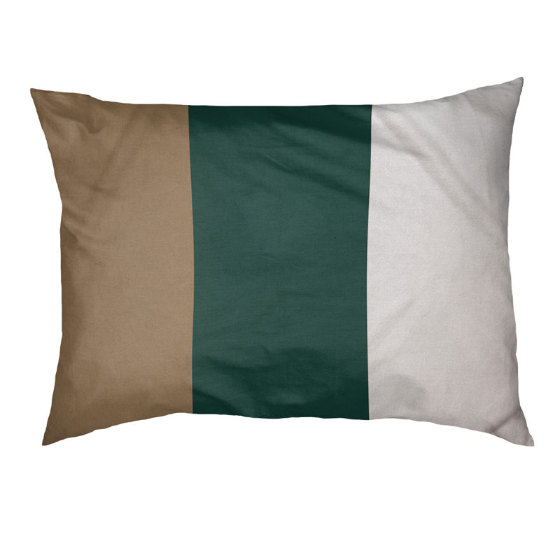 Coussin Atlanta, Grand (l 40 po x P 30 po x H 6,5 po), Gold/Green Middle