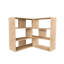 Amandine Modern Freestanding Corner and Wall-Mounted Bookcase with 3-Tier Display Shelves-24069905