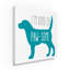 Keishawna «Pawsome Dog», art textuel sur toile tendue-25325545