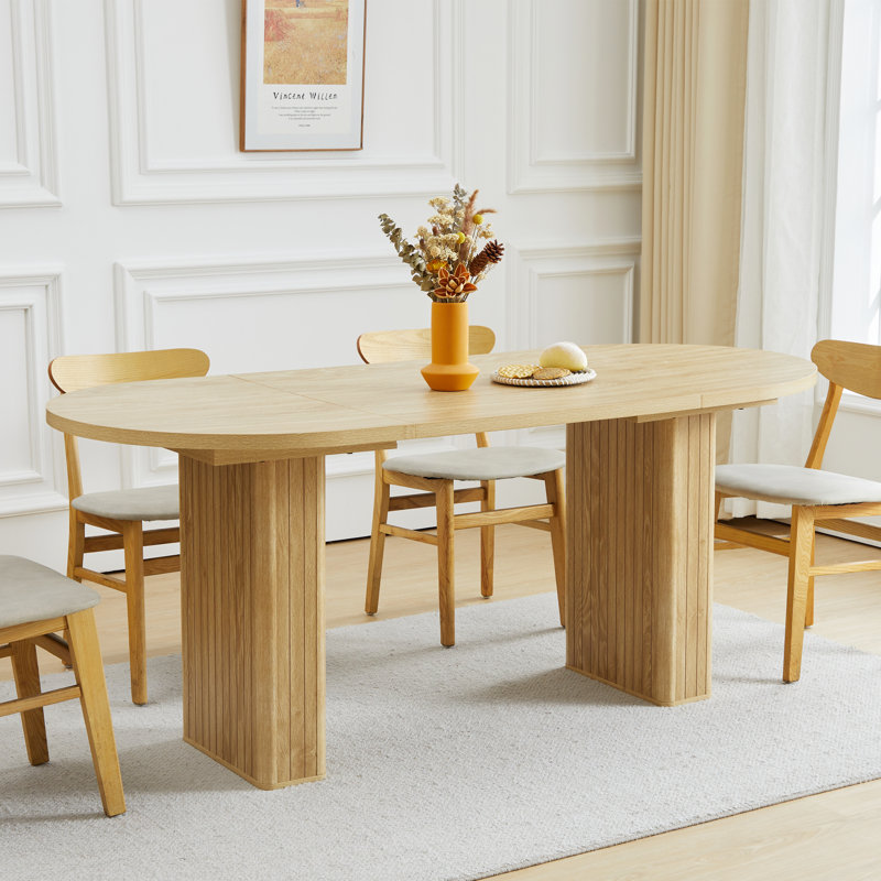 Table de salle à manger 70,86 po, Naturel