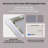 Wall Mounted LED Lighting Mirror/Bathroom Mirror/Full-Length Mirror/Makeup Mirror, Three Color Lighting+Dimming+IP44 Waterproof+Anti Fog+Touch Switch 24 × 48 Inches