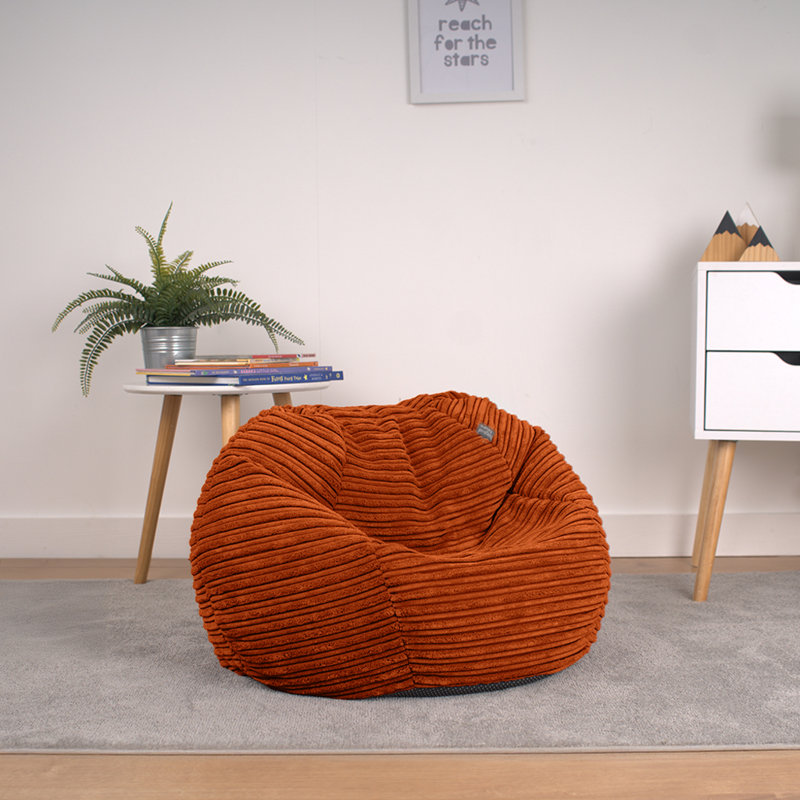 Polyester Refillable Classic Bean Bag, Orange