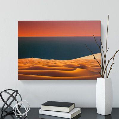 Desert By The Ocean - Wrapped Canvas