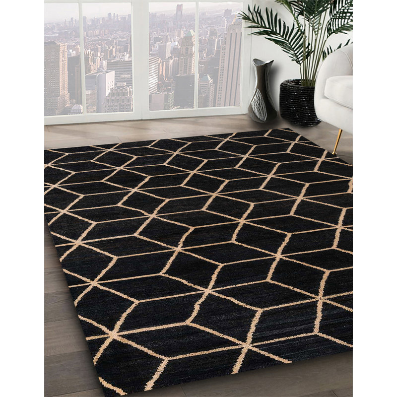 Dhaksha Abstract Indoor Rug, Square 7'