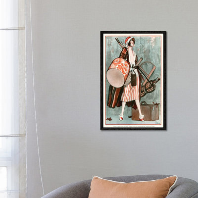 1920s La Vie Parisienne Magazine Plate by Armand Vallee - Print on Canvas