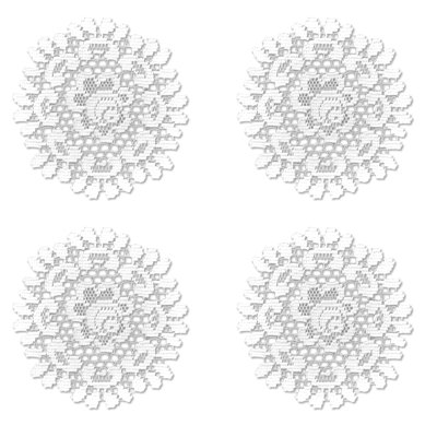 Fausto Floral Round Doily