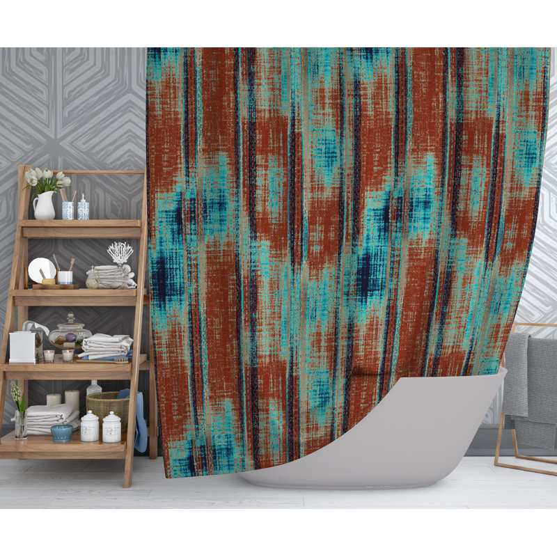 Abstract Shower Curtain, 70" H x 71" W